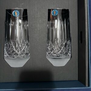 Waterford White Crystal Champagne Flutes Elegant Dining Drinkware